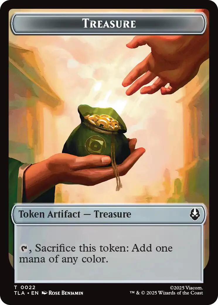 Aang, Awoken Avatar - Marit Lage // Treasure Double-Sided Token [Avatar: The Last Airbender: Eternal-Legal Tokens] - Image 2