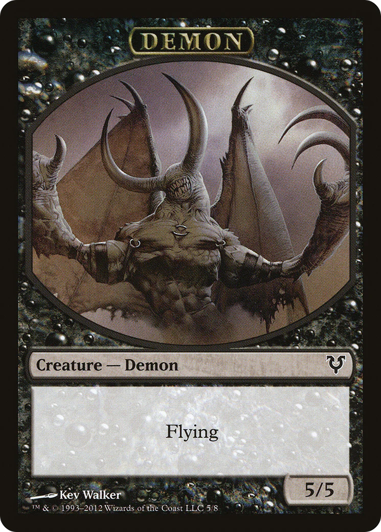 Angel // Demon Double-Sided Token [Avacyn Restored Tokens] - Image 2