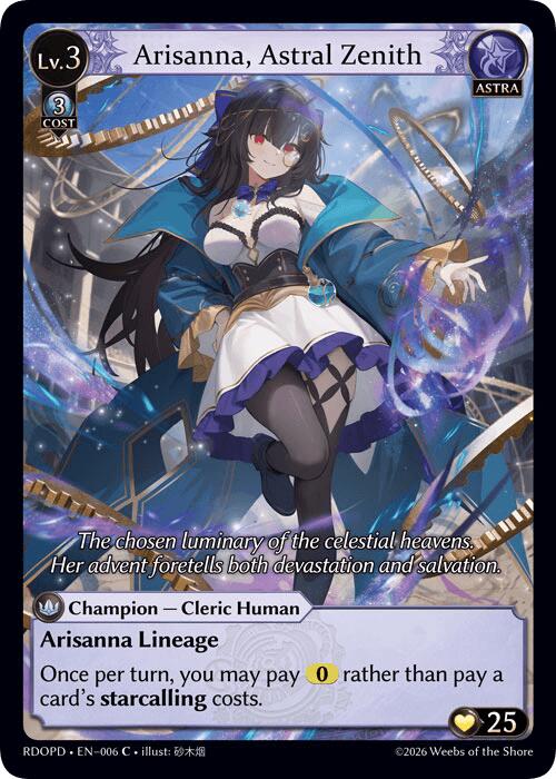 Arisanna, Astral Zenith (Extended Art) (006) [Radiant Origins: Pantheon]