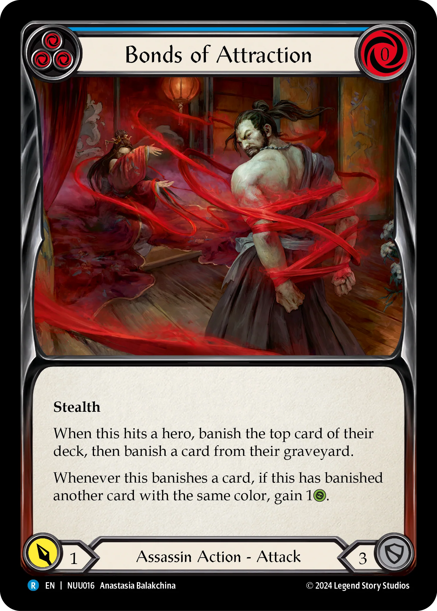 Bonds of Attraction (Blue) [NUU016] (Part the Mistveil Nuu Blitz Deck)
