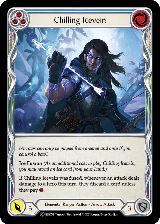 Chilling Icevein (Blue) [U-ELE052] (Tales of Aria Unlimited)  Unlimited Rainbow Foil