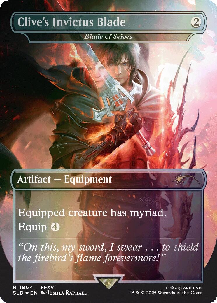 Clive's Invictus Blade - Blade of Selves (Rainbow Foil) [Secret Lair Drop Series]