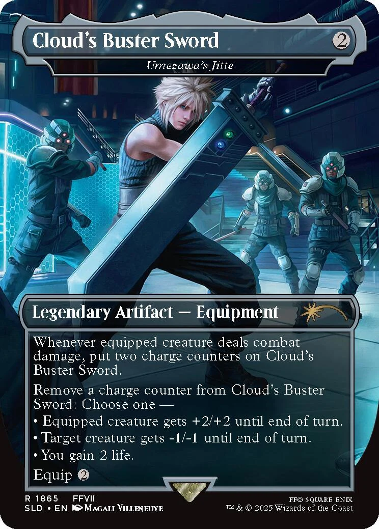 Cloud's Buster Sword - Umezawa's Jitte [Secret Lair Drop Series]