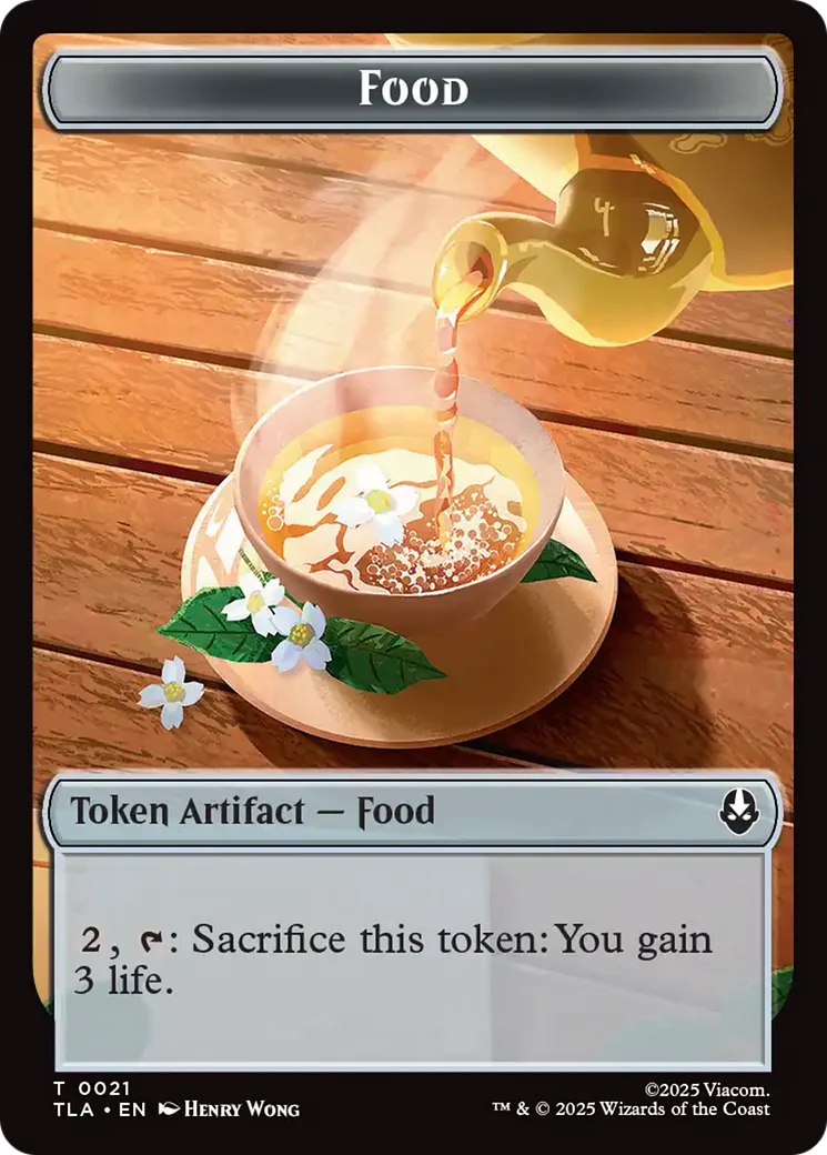 Clue (0018) // Food (0021) Double-Sided Tokens [Avatar: The Last Airbender Tokens] - Image 2