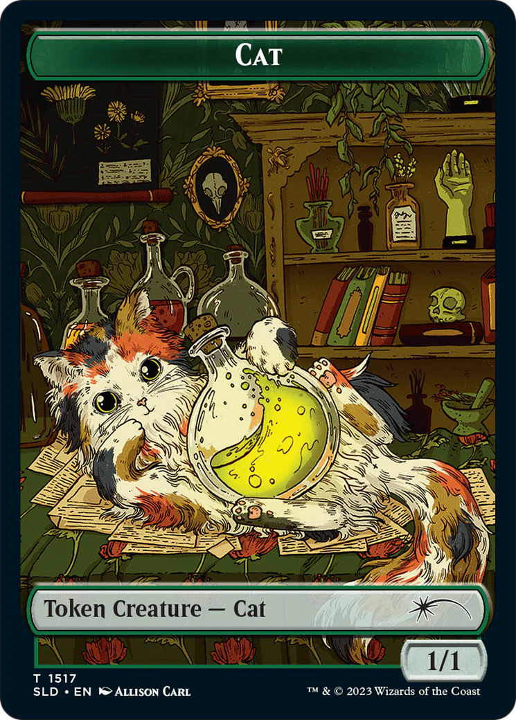 Dog // Cat Double-Sided Token [Secret Lair Commander Deck: Raining Cats and Dogs Tokens] - Image 2