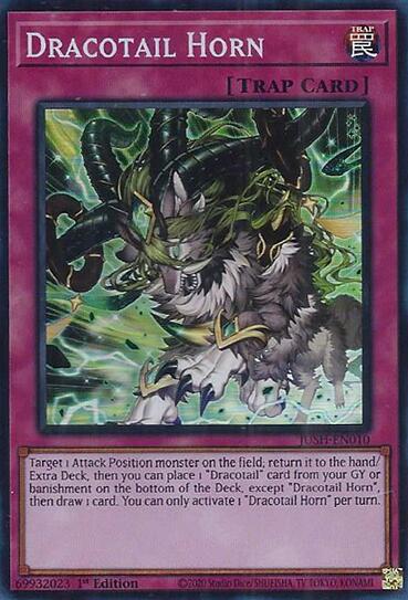 Dracotail Horn (Super Rare) [JUSH-EN010] Super Rare