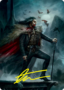 Dracula, Blood Immortal Art Card (Gold-Stamped Signature) [Innistrad: Crimson Vow Art Series]