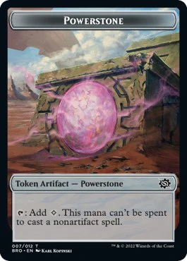 Faerie // Powerstone Double-Sided Token [The Brothers' War Commander Tokens] - Image 2