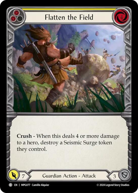 Flatten the Field (Yellow) [MPG077] (Mastery Pack Guardian)