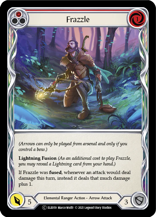 Frazzle (Red) [U-ELE059] (Tales of Aria Unlimited)  Unlimited Rainbow Foil