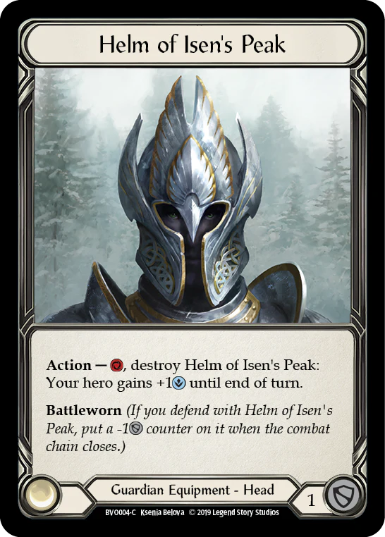 Helm of Isen's Peak [BVO004-C] (Bravo Hero Deck)  1st Edition Normal