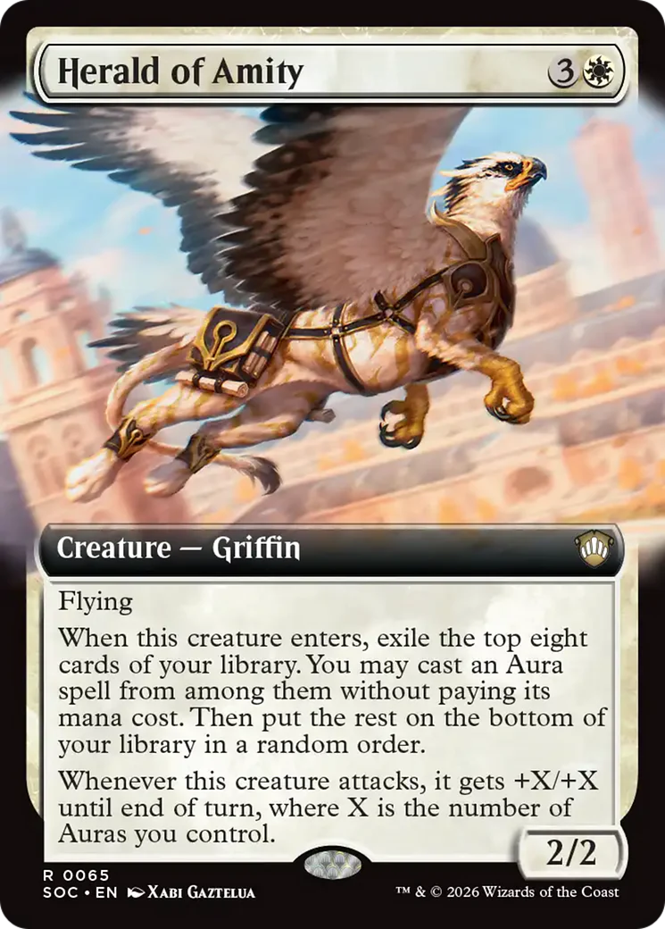 Herald of Amity (Extended Art) [Secrets of Strixhaven Commander]