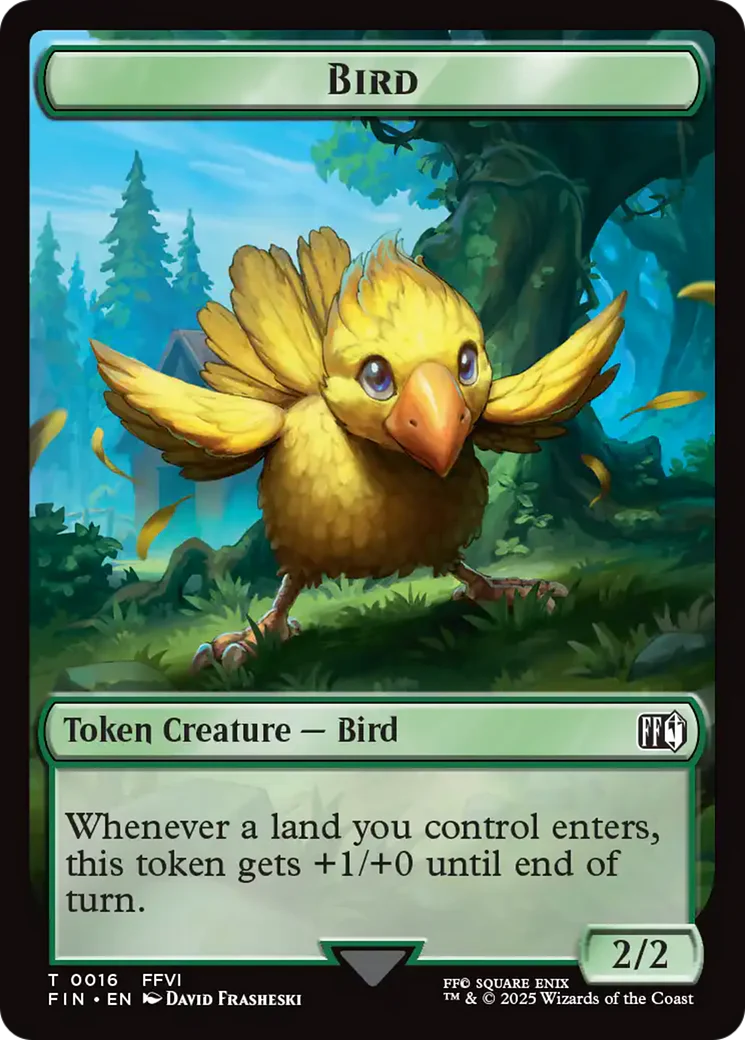 Hero (0006) // Bird (0016) Double-Sided Token [FINAL FANTASY Tokens] - Image 2