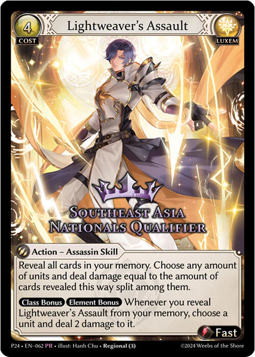 Lightweaver's Assault (Southeast Asia Nationals Qualifier) (062) [Promotional Cards]