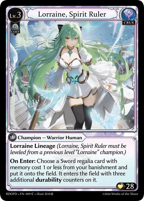 Lorraine, Spirit Ruler (009) [Radiant Origins: Pantheon]