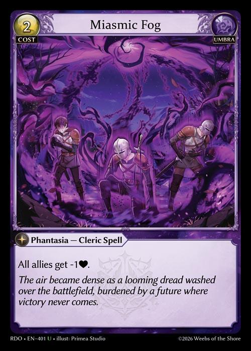 Miasmic Fog (Curio Foil) (401) [Radiant Origins]