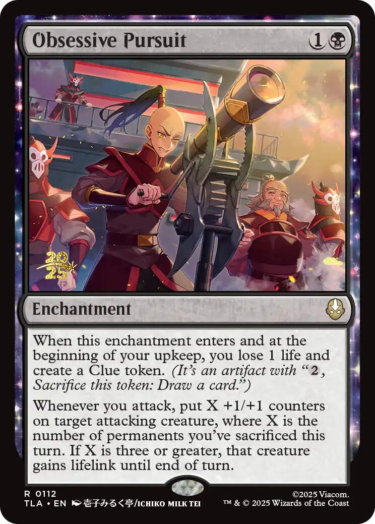 Obsessive Pursuit [Avatar: The Last Airbender Prerelease Cards]