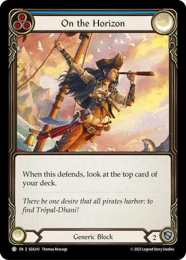 On the Horizon (Blue) [SEA243] (High Seas)  Rainbow Foil
