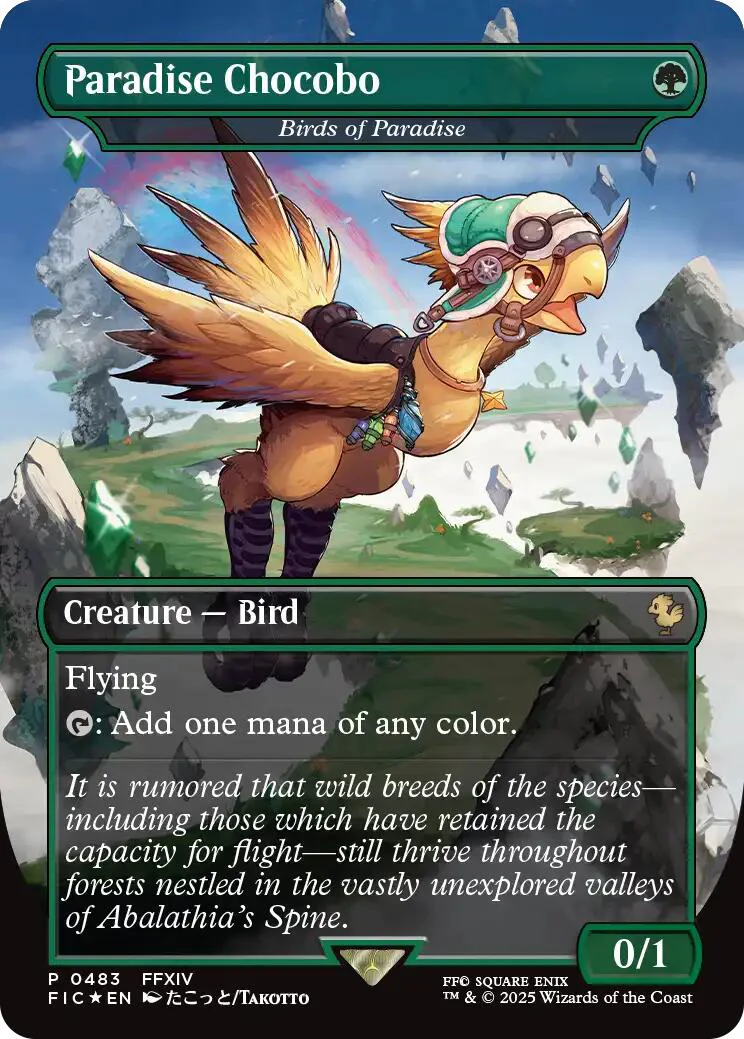 Paradise Chocobo - Birds of Paradise (Borderless) [FINAL FANTASY Commander]