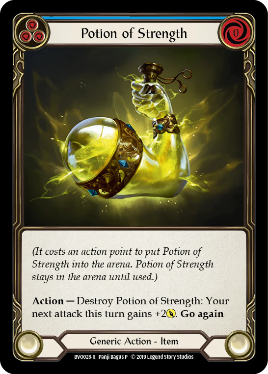 Potion of Strength [BVO028-R] (Bravo Hero Deck)  1st Edition Normal