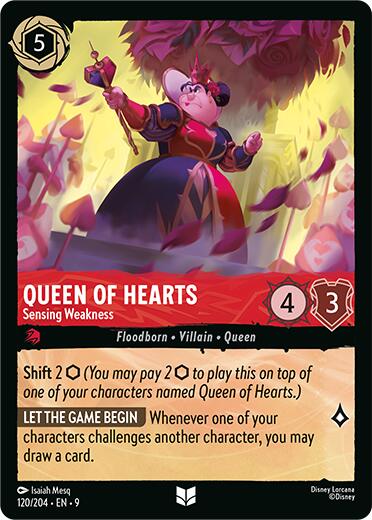 Queen of Hearts - Sensing Weakness (120/204) [Fabled]
