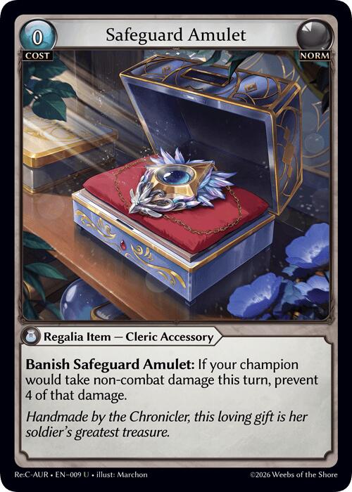 Safeguard Amulet (9) [Mordred Re: Collection, Aurelian Regent]