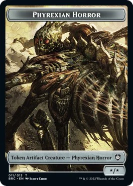 Servo // Phyrexian Horror Double-Sided Token [The Brothers' War Commander Tokens] - Image 2