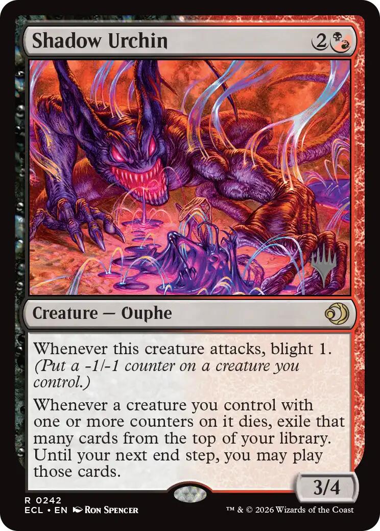 Shadow Urchin [Lorwyn Eclipsed Promos]