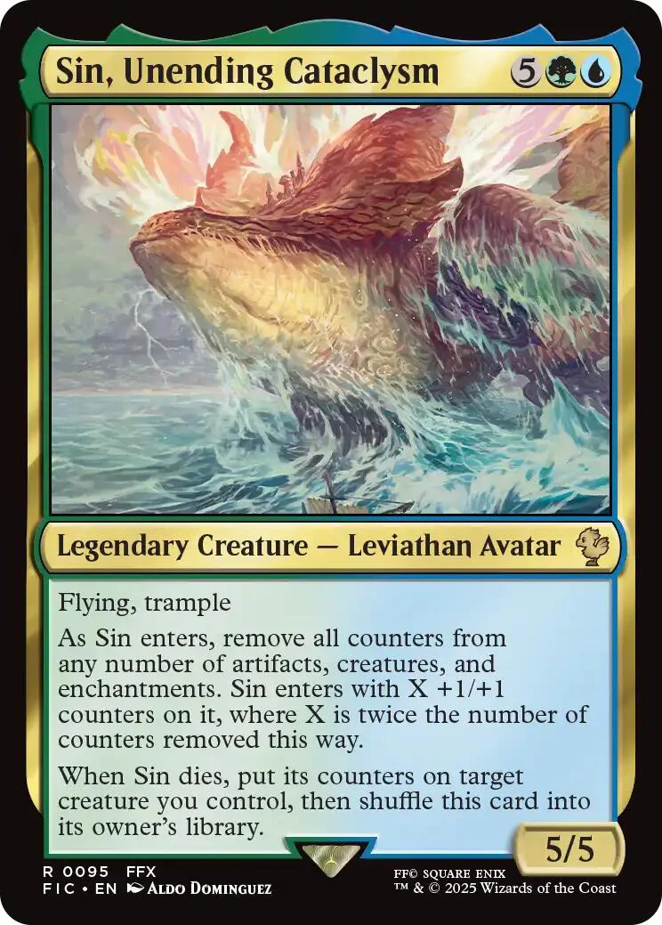 Sin, Unending Cataclysm (Surge Foil) [FINAL FANTASY Commander]