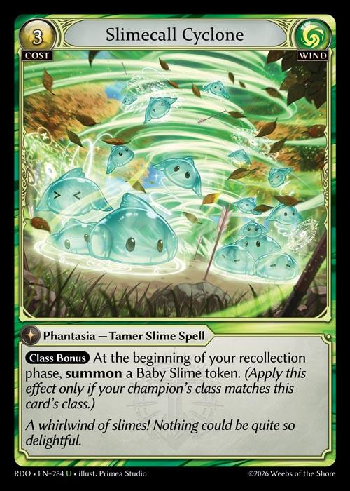 Slimecall Cyclone (Curio Foil) (284) [Radiant Origins]