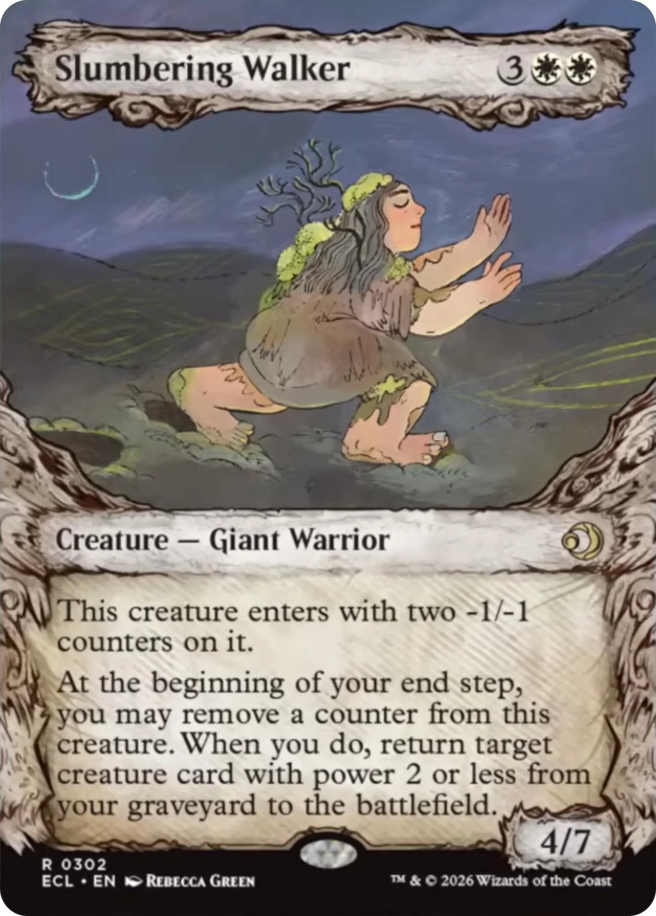 Slumbering Walker (Showcase) [Lorwyn Eclipsed]