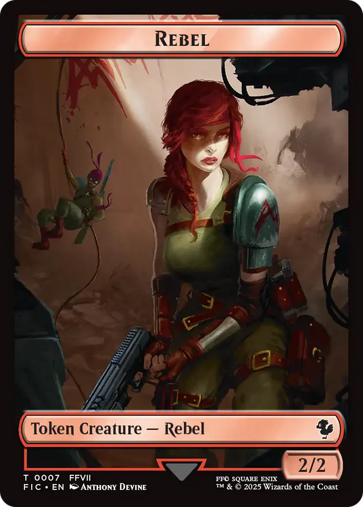 Soldier // Rebel Double-Sided Token [FINAL FANTASY Commander Tokens] - Image 2
