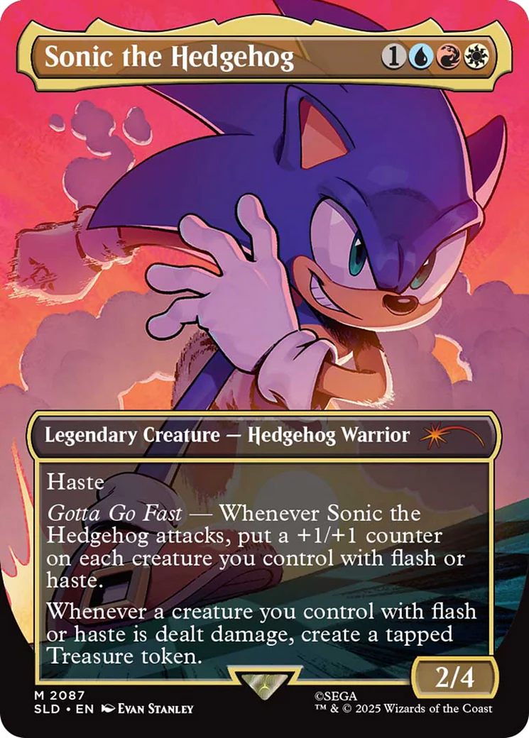 Sonic the Hedgehog (Rainbow Foil) [Secret Lair Drop Series]