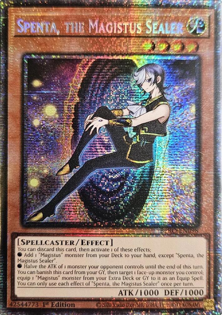 Spenta, the Magistus Sealer (Starlight Rare) [BPRO-EN098] Starlight Rare
