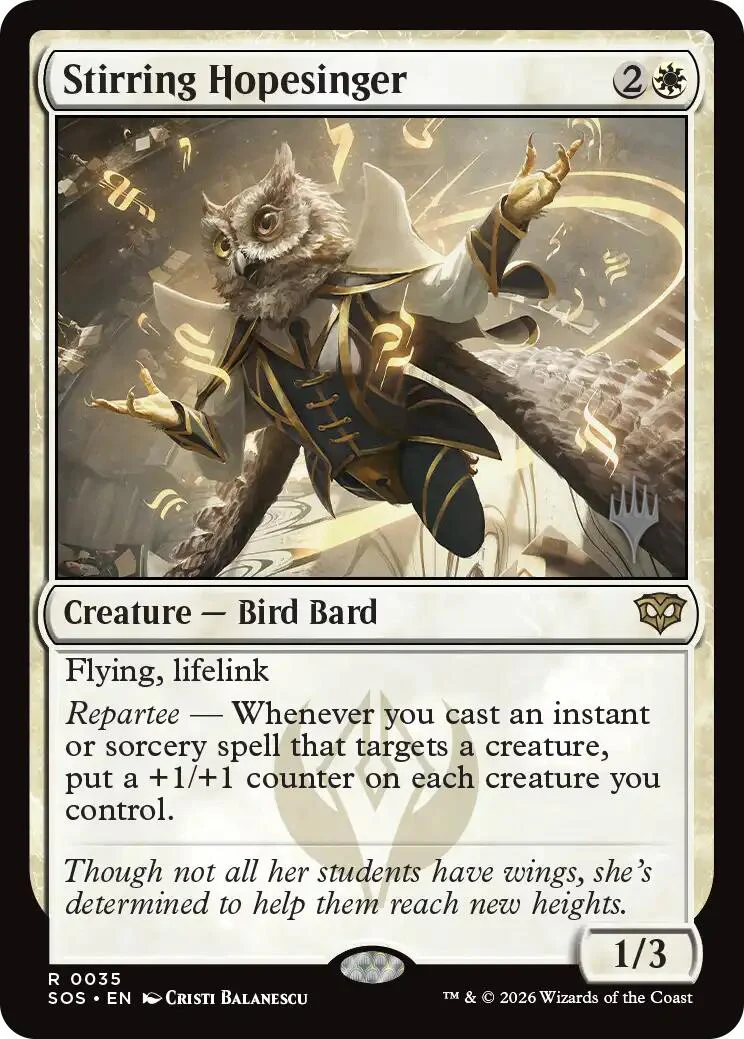 Stirring Hopesinger [Secrets of Strixhaven Promos]