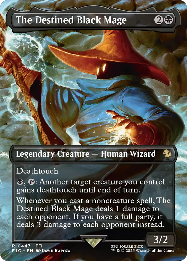 The Destined Black Mage (Borderless) [FINAL FANTASY Commander]