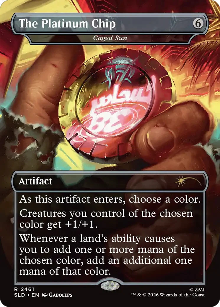 The Platinum Chip - Caged Sun [Secret Lair Drop Series]