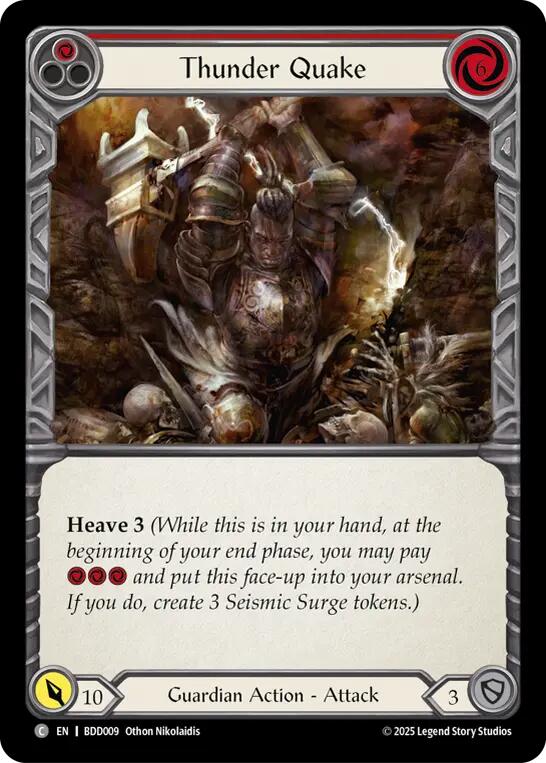 Thunder Quake (Red) [BDD009] (Bravo Demo Deck)