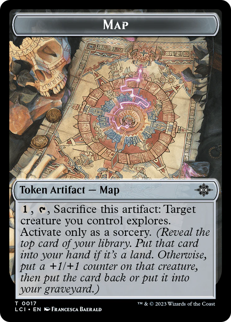 Treasure (0018) // Map Double-Sided Token [The Lost Caverns of Ixalan Tokens] - Image 2