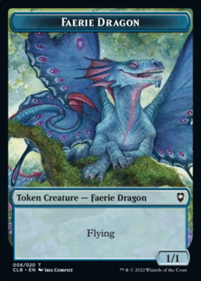 Treasure // Faerie Dragon Double-Sided Token [Commander Legends: Battle for Baldur's Gate Tokens] - Image 2