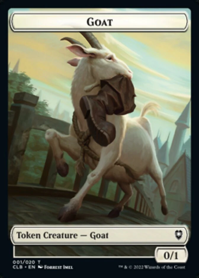 Treasure // Goat Double-Sided Token [Commander Legends: Battle for Baldur's Gate Tokens] - Image 2
