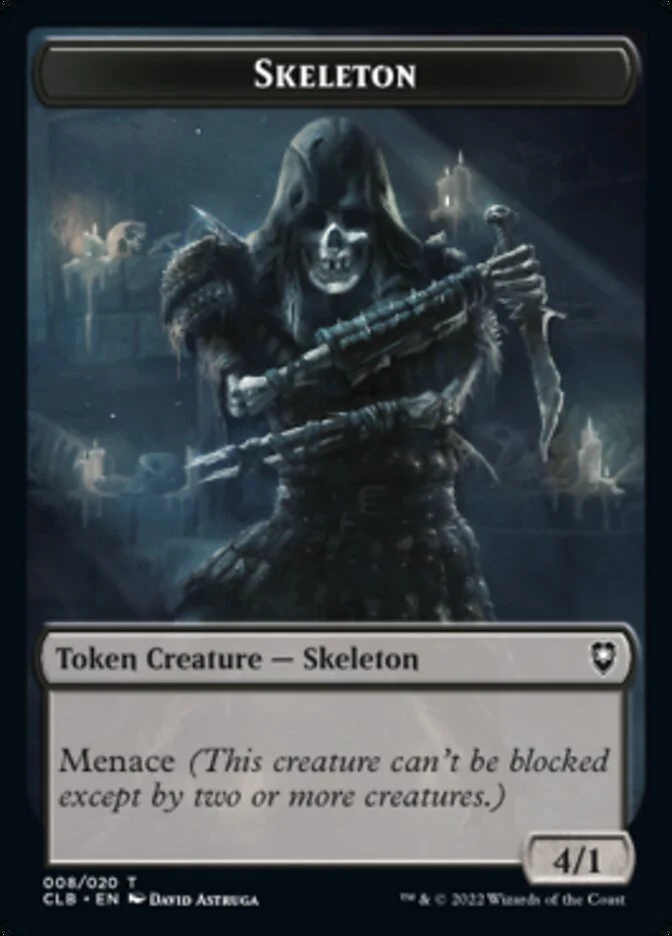 Treasure // Skeleton Double-Sided Token [Commander Legends: Battle for Baldur's Gate Tokens] - Image 2