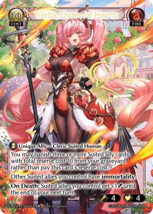 Verita, Queen of Hearts (CSR) (141) [Distorted Reflections]