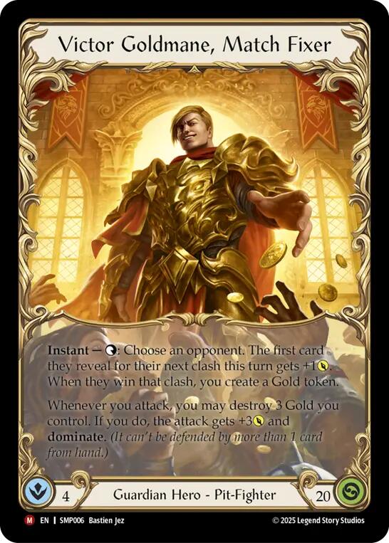 Victor Goldmane, Match Fixer [SMP006] (Smash Palace)